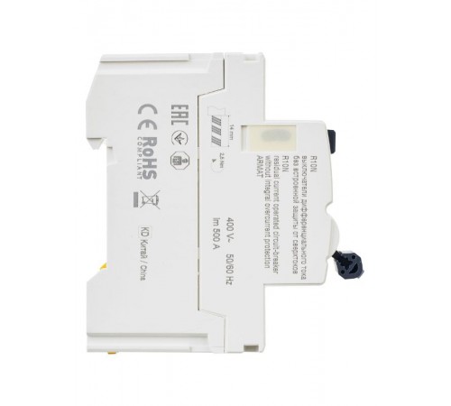 Выключатель дифференциальный (УЗО) R10N 4P 40А 100мА тип AC ARMAT  AR-R10N-4-040C100  IEK