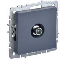 BRITE Розетка TV проходная РТВ10-0-БрМ маренго   BR-A10-P-K35  IEK