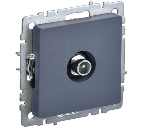 BRITE Розетка TV проходная РТВ10-0-БрМ маренго   BR-A10-P-K35  IEK