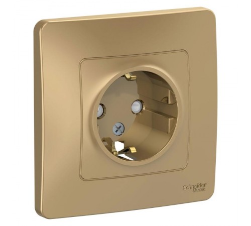 Blanca Титан С/У Розетка с заземлением со шторками, 16А, 250В  BLNRS001114  SE