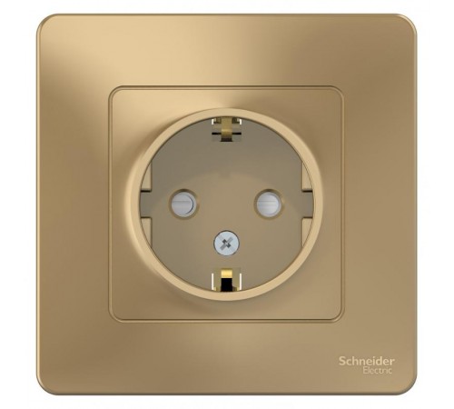 Blanca Титан С/У Розетка с заземлением со шторками, 16А, 250В  BLNRS001114  SE