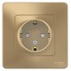 Blanca Титан С/У Розетка с заземлением со шторками, 16А, 250В  BLNRS001114  SE