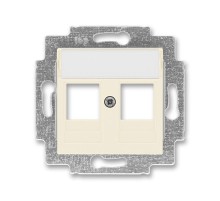 ABB Levit Слоновая кость Накладка с суппортом для информационных разъёмов  5014H-A01018 17  2CHH291018A4017  ABB