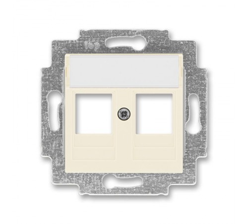 ABB Levit Слоновая кость Накладка с суппортом для информационных разъёмов  5014H-A01018 17  2CHH291018A4017  ABB