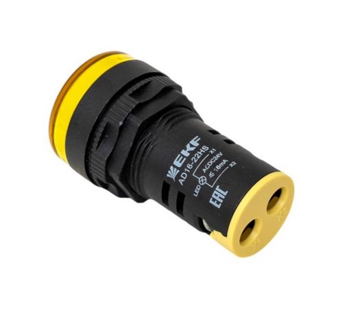 Светодиодная матрица AD16-22HS желтая 24В DC EKF PROxima  ledm-ad16-o-24  EKF