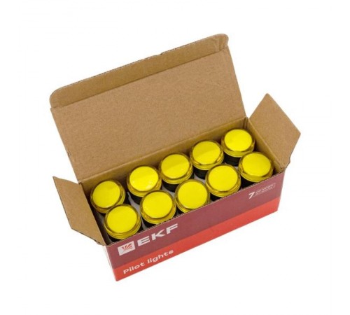 Светодиодная матрица AD16-22HS желтая 24В DC EKF PROxima  ledm-ad16-o-24  EKF