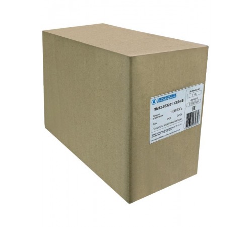 ПМ12-063201 УХЛ4 В, 110В/50Гц, 2з+2р, 63А, нереверсивный, с реле РТТ-231 53,5-63,0А, IP00, пускатель электромагнитный (ЭТ)  ET007031  Электротехник