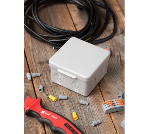 Коробка распределительная КМР-030-034 пылевлагозащищенная без мембранных вводов (100х100х50) EKF PROxima  plc-kmr-030-034  EKF