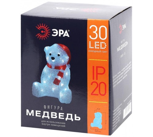 Фигура светодиодная  Медведь, ENIOF - 13  , 220V (4/64)  Б0047975  ЭРА