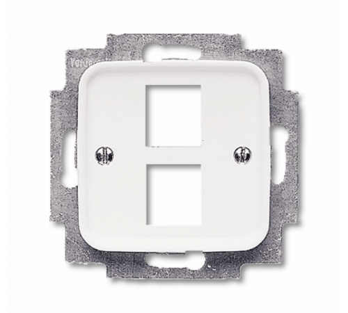 Накладкадля 2-х разъёмов Modular Jack (артикулы 0210, 0211 и 0219), серия Reflex SI, цвет альп. белый  1753-0-3965   2CKA001753A3965  ABB