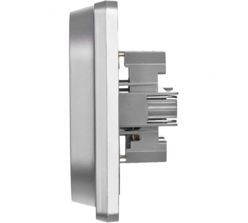 Inspiria Алюминий Розетка 2-ая с заземлением С/У 16А с рамкой  673752  Legrand