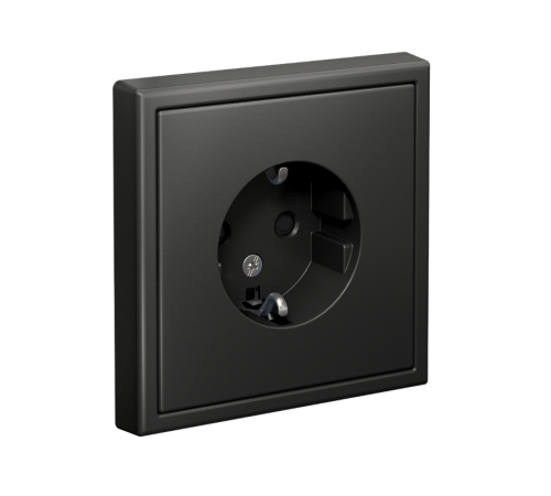 ArtGallery Базальт Розетка с заземлением, со шторками, 16А, механизм  GAL001445  SE