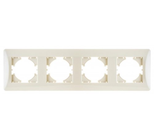 Ugra РАМКА 4-местная, цвет бежевый.  С1140-003  GUSI Electric