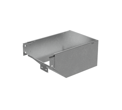 Угол вертикальный внешний L 100х300 мм с разворотом трассы на 90 град "ПЛЮС"  VLPDplus90-100-300-L  КМ-профиль