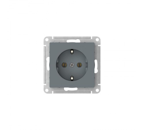 AtlasDesign Грифель Розетка с заземлением, 16А, механизм, быстрозажимные клеммы  ATN000743S  SE