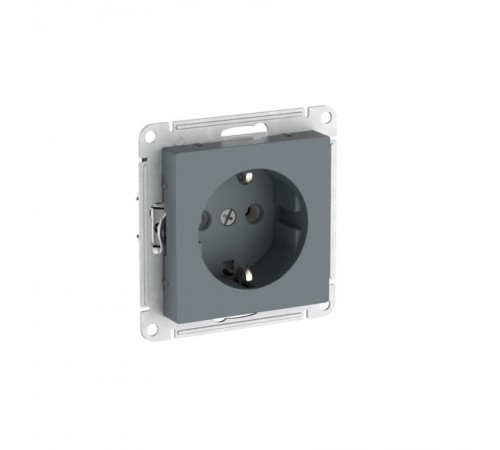 AtlasDesign Грифель Розетка с заземлением, 16А, механизм, быстрозажимные клеммы  ATN000743S  SE