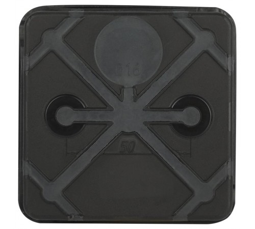 Распаячная коробка  KOR-80-80-40-9g-2MP-B двухкомпонентная HF стойкая к УФ 80х80х40мм черная прямой монтаж IP67 KOR-80-80-40-9g-2MP-B  Б0062822  ЭРА