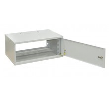 Шкаф настенный WZ-3684-01-02-011 (19"),серия SJK,10U,497х515x300,стальн.дв.,без задней панели,сер. (RAL 7035) собр.  34272  Zpas