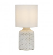 Настольная лампа Sabrina 7043-502 1 * Е14 40 Вт керамика белая  Б0053462  Rivoli