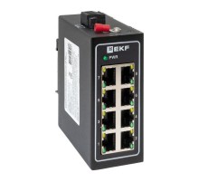 Промышленный неуправляемый коммутатор U-8T, 8 портов 10/100Base-T(X) RJ45, монтаж на динрейку TSX TSX-U-8TEKF