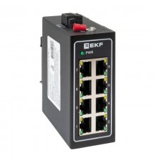 Промышленный неуправляемый коммутатор U-8T, 8 портов 10/100Base-T(X) RJ45, монтаж на динрейку TSX TSX-U-8TEKF