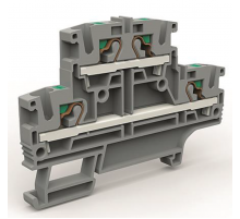 Двухуровневая клемма 4 кв.мм синяя  ZEFD400BL  DKC