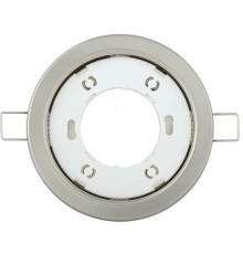 Светильник встраиваемый под лампу GX53 хром матовый  LUVB0-GX53-1-K27  IEK