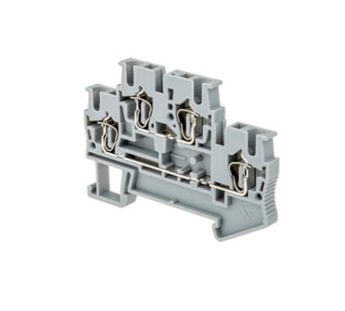Клемма пружинная двухуровневая, 2.5 мм2, серая MTS-D2.5  88307  ОВЕН