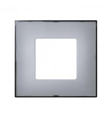 Simon 27 Накладка декоративная на рамку базовую, 1 пост, S27 Play, Color, прозрачный серый  2700617-112  Simon