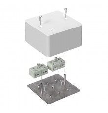 Коробка огнестойкая распределительная для кабель-канала 40-0460-FR6.0-4-4-Р Е15-Е60 85х85х45 IP42 разветвительная 40-0460-FR6.0-4-4-Р  Промрукав
