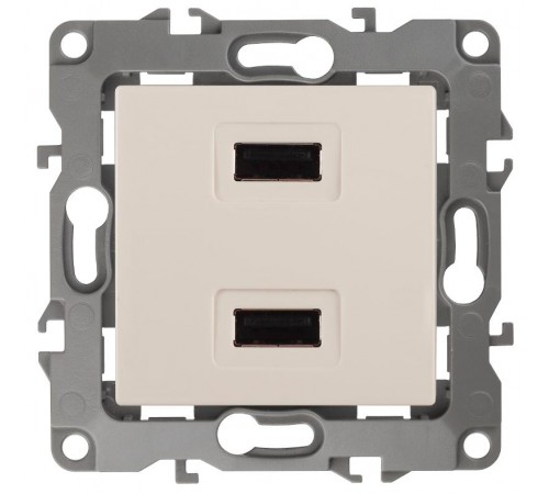 Устройство зарядное USB 12-4110-02  , 5В-2100мА,  слоновая кость  Б0027492  ЭРА