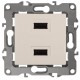 Устройство зарядное USB 12-4110-02  , 5В-2100мА,  слоновая кость  Б0027492  ЭРА