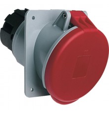 Розетка панельная с угловым унифицированным фланцем 263RAU6, 63A, 2P+E, IP44, 6ч  2CMA167408R1000  ABB