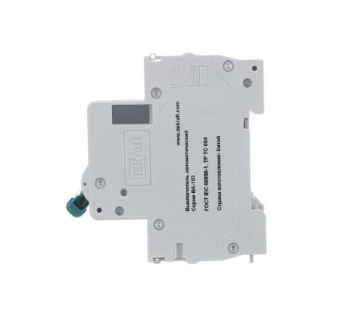 Выключатель автоматический трехполюсный ВА-103 3Р 50А характеристика C 6кА  12310DEK  DEKraft