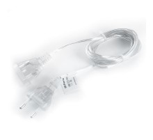 Сетевой шнур для гирлянд 5м, 2*0,5мм2, прозрачный, DM305  41659  FERON