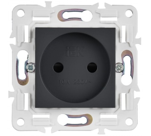 SKANDY Розетка без з/к с з/ш 10А SK-R01T титан  SK-R13-10-K48  IEK