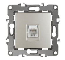 Розетка телефонная 12-3105-15 RJ11,  перламутр  Б0019345  ЭРА