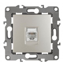 Розетка телефонная 12-3105-15 RJ11,  перламутр  Б0019345  ЭРА