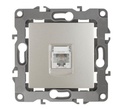 Розетка телефонная 12-3105-15 RJ11,  перламутр  Б0019345  ЭРА