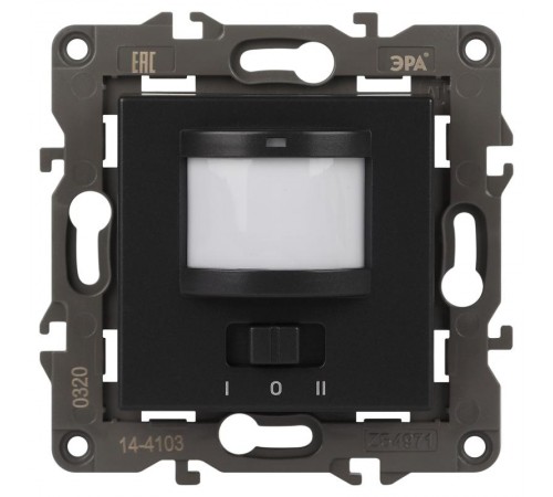 14-4103-05 Датчик движения 2-проводной, 180-240В, 200Вт, IP20, Эра Elegance, антрацит  Б0034356  ЭРА