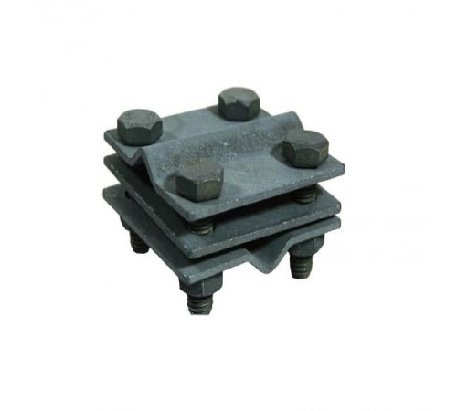 Зажим крестовидный прут-прут с тремя пластинами  PR08.32793  Промрукав