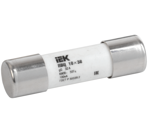 Вставка плавкая цилиндрическая ПВЦ 10х38 32А  CFL10-032  IEK