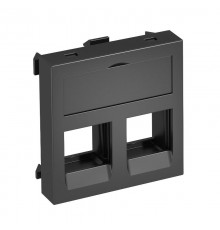 Корпус компьютерной розетки Modul45 тип С (прямой) 45x45 мм (черный) (DTG-02C SWGR1)  6119282  OBO Bettermann