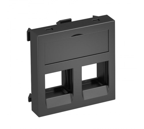 Корпус компьютерной розетки Modul45 тип С (прямой) 45x45 мм (черный) (DTG-02C SWGR1)  6119282  OBO Bettermann