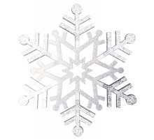 Елочная фигура "Снежинка резная", 81 см, цвет серебряный  502-375  NEON-NIGHT