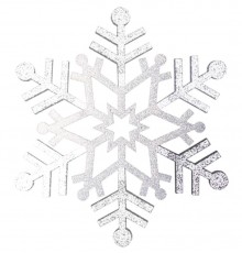 Елочная фигура "Снежинка резная", 81 см, цвет серебряный  502-375  NEON-NIGHT