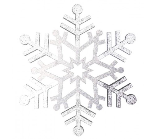 Елочная фигура "Снежинка резная", 81 см, цвет серебряный  502-375  NEON-NIGHT