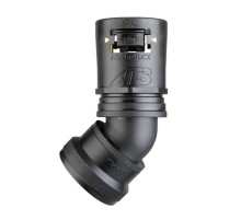 Фитинг AT28/U144/SF45/BLY, 45°, РА66/алюминий/эласт., черный/желтый, резьба U144, d28, 10 шт. в пачке  7TCA296170R0473  ABB