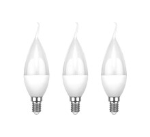 Лампа светодиодная Свеча на ветру (CW) 7.5 Вт E14 713 Лм 4000 K нейтральный свет (3 шт./уп.)  604-046-3  Rexant