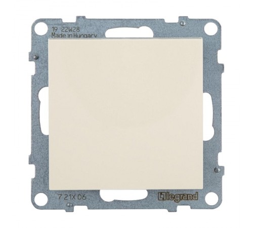 SUNO Переключатель 10АХ 250В. Безвинтовые зажимы. Цвет "Слоновая кость"  721206  Legrand